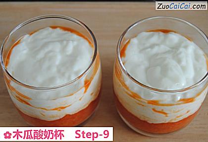 木瓜酸奶杯做法第九步骤