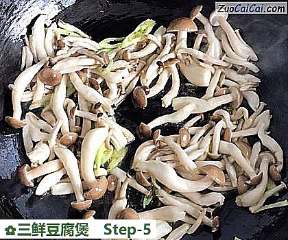三鲜豆腐煲做法第五步骤