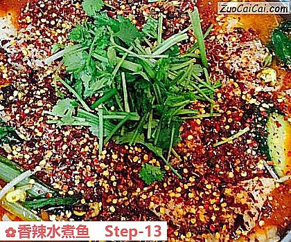 香辣水煮鱼做法第十三步骤