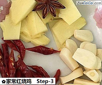 家常红烧鸡做法第三步骤