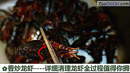 香炒龙虾做法第三步骤