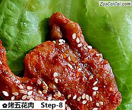 烤五花肉做法第八步骤
