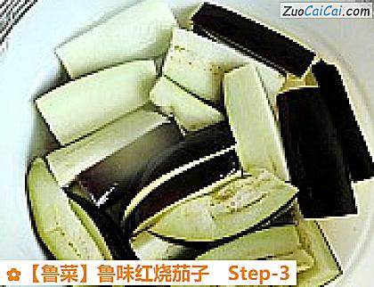 鲁味红烧茄子做法第三步骤