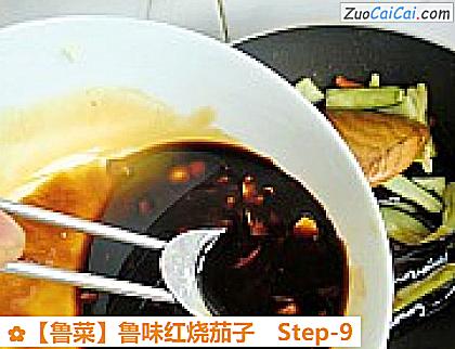 鲁味红烧茄子做法第九步骤