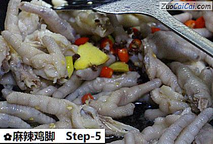 麻辣鸡脚做法第五步骤