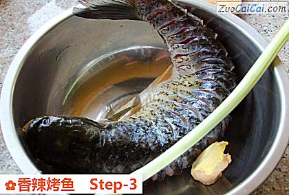 香辣烤鱼做法第三步骤