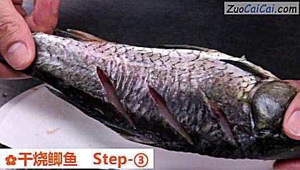 干烧鲫鱼做法第三步骤