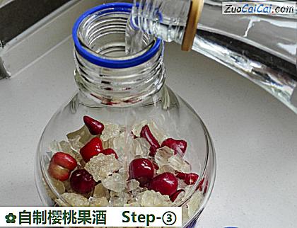 自制樱桃果酒做法第三步骤