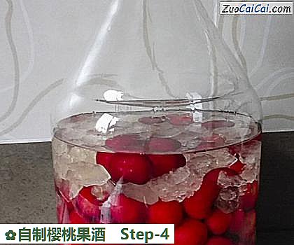自制樱桃果酒做法第四步骤