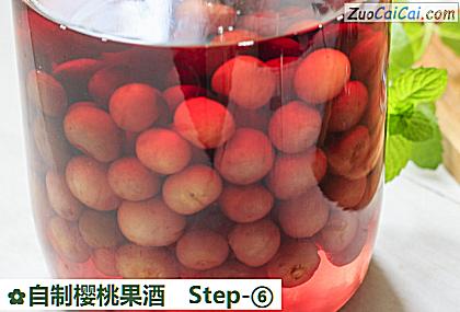 自制樱桃果酒做法第六步骤