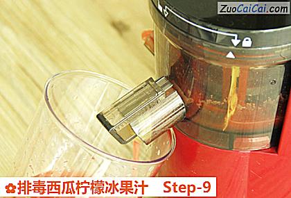 排毒西瓜柠檬冰果汁做法第九步骤