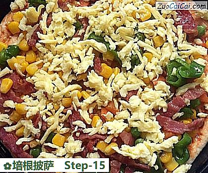 培根披萨做法第十五步骤