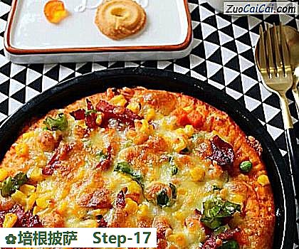 培根披萨做法第十七步骤