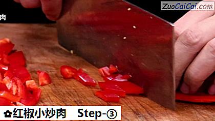 红椒小炒肉做法第三步骤