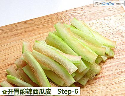 开胃酸辣西瓜皮做法第六步骤