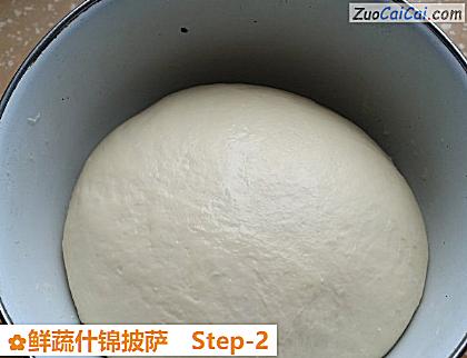 鲜蔬什锦披萨做法第二步骤