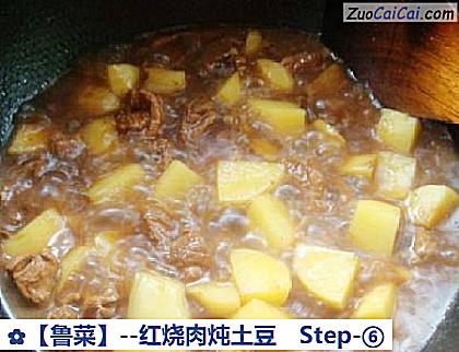 红烧肉炖土豆做法第六步骤