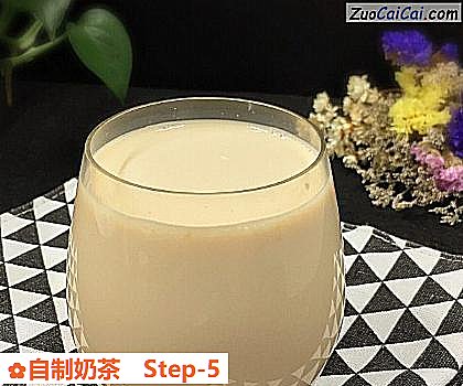 自制奶茶做法第五步骤