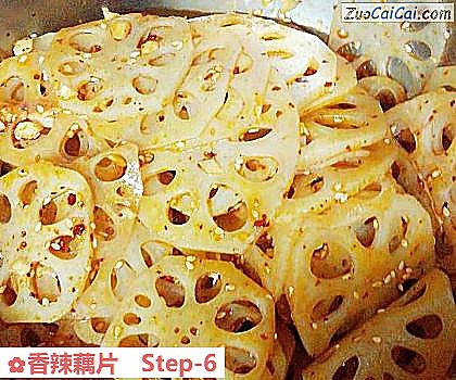 香辣藕片做法第六步骤