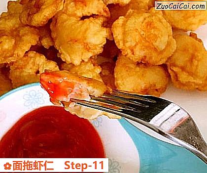 面拖虾仁做法第十一步骤