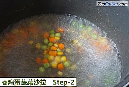 鸡蛋蔬菜沙拉做法第二步骤