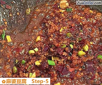 麻婆豆腐做法第五步骤