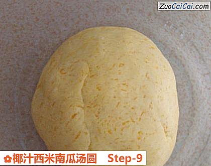 椰汁西米南瓜汤圆做法第九步骤