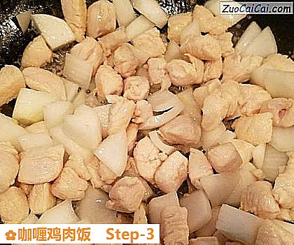咖喱鸡肉饭做法第三步骤