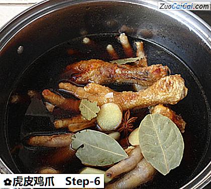 虎皮鸡爪做法第六步骤