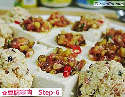 豆腐塞肉做法第六步骤