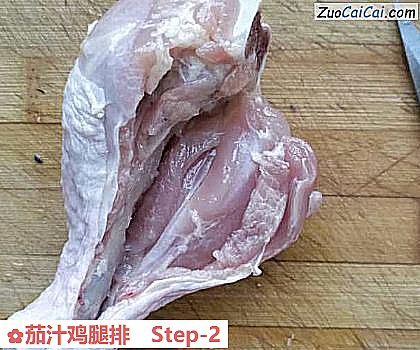 茄汁鸡腿排做法第二步骤