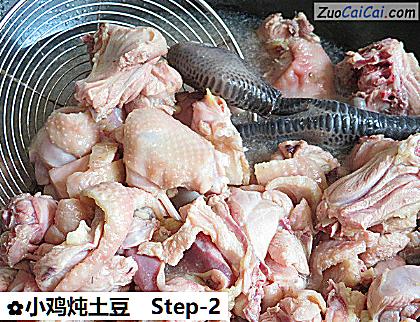 小鸡炖土豆做法第二步骤