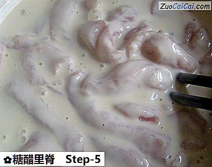 糖醋里脊做法第五步骤