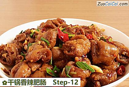 干锅香辣肥肠做法第十二步骤