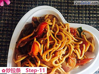 炒拉条做法第十一步骤