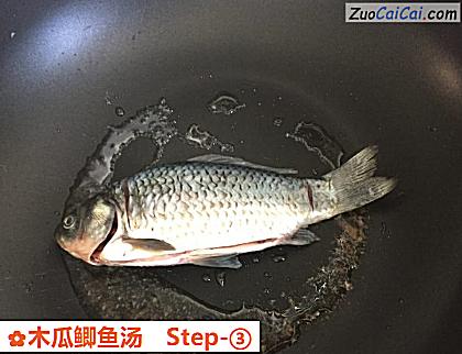 木瓜鲫鱼汤做法第三步骤