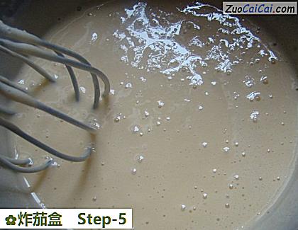 炸茄盒做法第五步骤