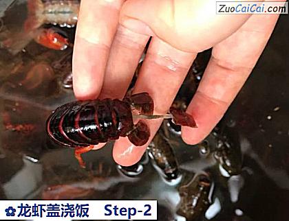 龙虾盖浇饭做法第二步骤