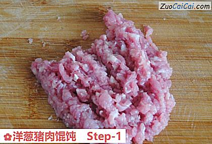 洋葱猪肉馄饨做法第一步骤