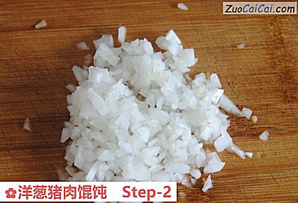洋葱猪肉馄饨做法第二步骤