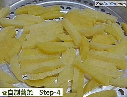 自制薯条做法第四步骤