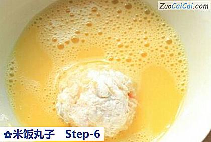 米饭丸子做法第六步骤