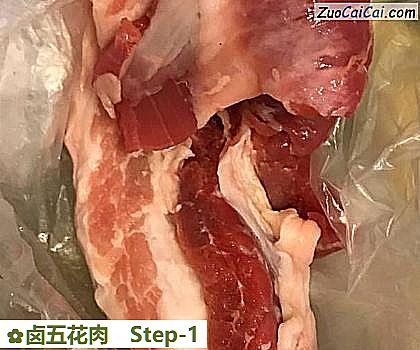 卤五花肉做法第一步骤