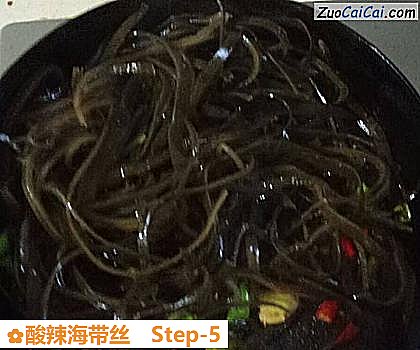 酸辣海带丝做法第五步骤