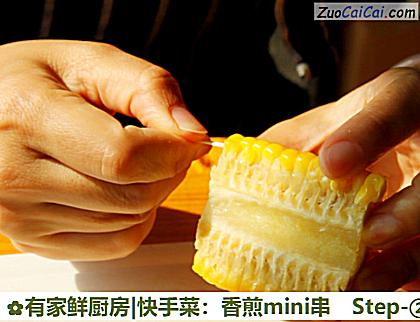 有家鲜厨房|快手菜:香煎mini串做法第二步骤