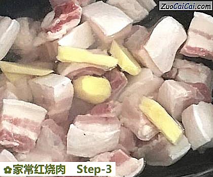 家常红烧肉做法第三步骤