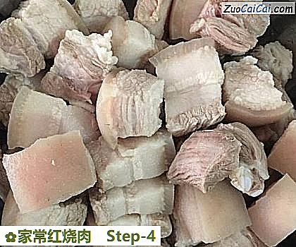 家常红烧肉做法第四步骤
