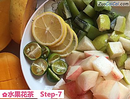 水果花茶做法第七步骤