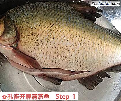 孔雀开屏清蒸鱼做法第一步骤