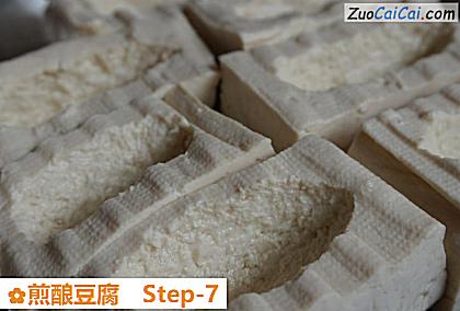 煎酿豆腐做法第七步骤
